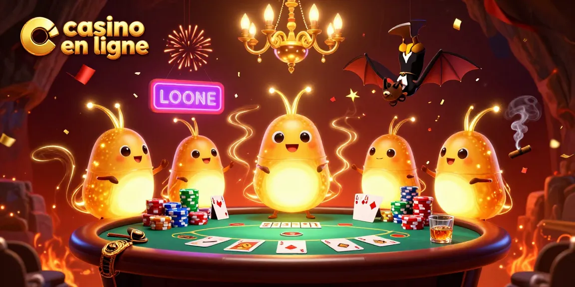 Les lucioles illuminent un casino en ligne avec des jeux de poker