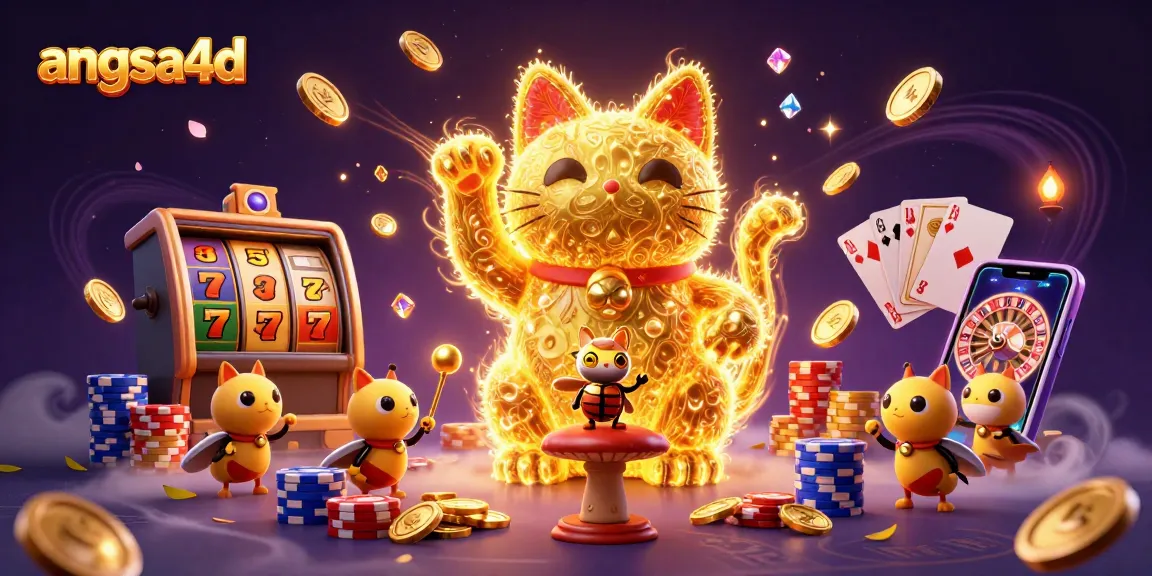 Join the action with angsa4d, as fireflies bring luck in this dynamic casino scene!