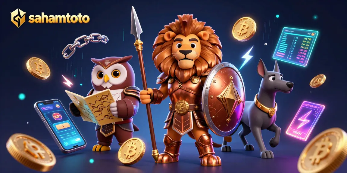 Belajar strategi menang judi online di sahamtoto dengan ilustrasi lion Spartan yang epik.