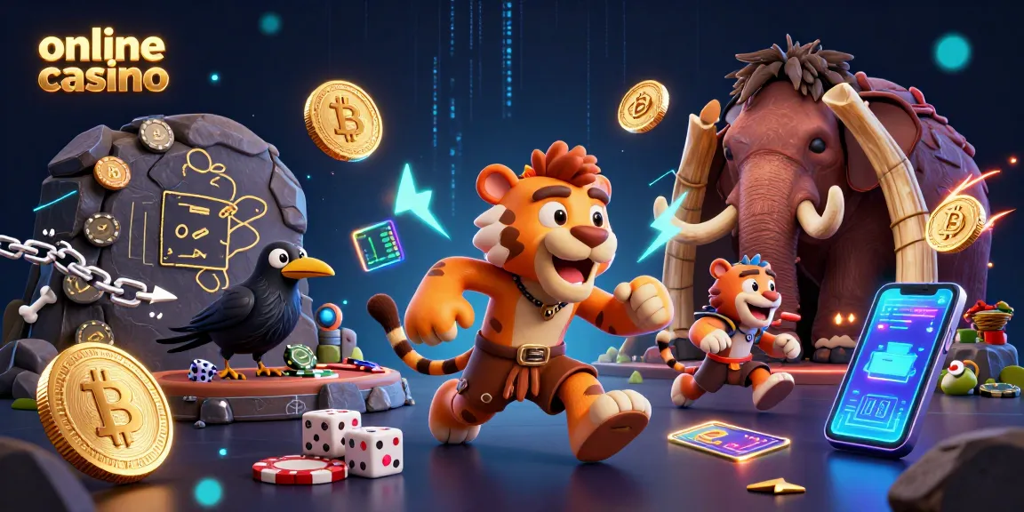 Experience the thrill of an online casino with a prehistoric twist featuring imaginative characters.