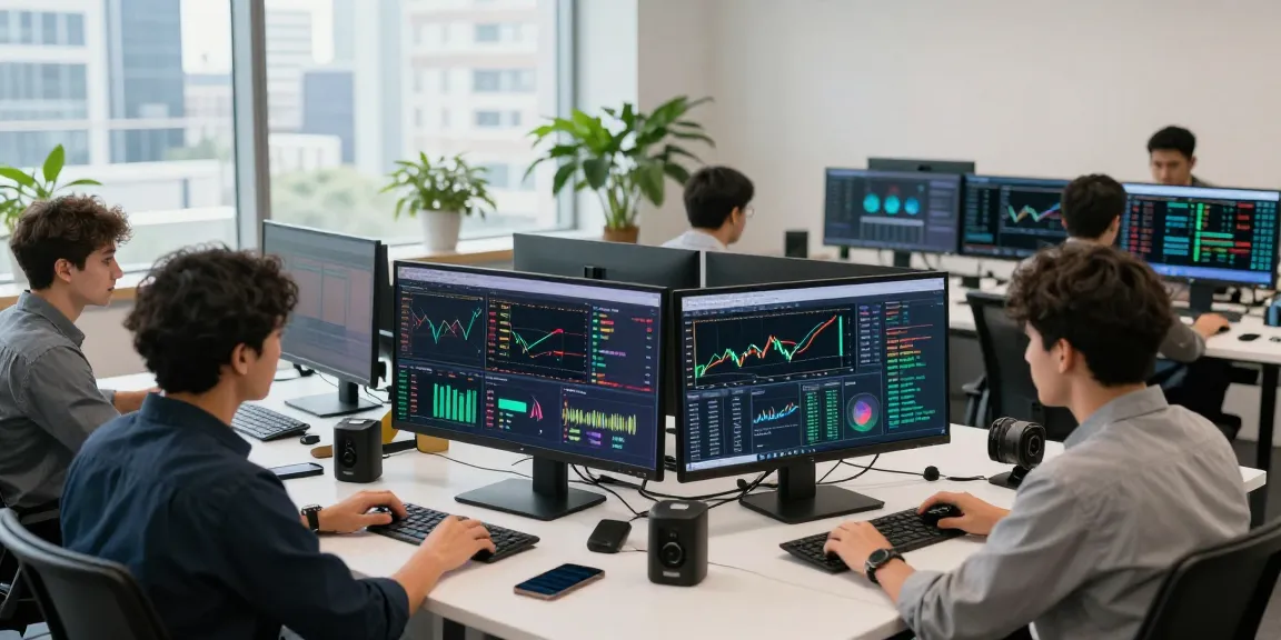 在专业的交易环境中，AiCoin用户利用实时数据分析进行技术交易。