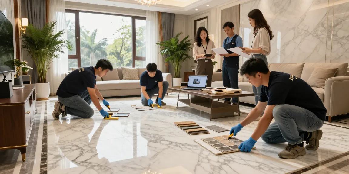 Transforming interiors with premium marble flooring by NAGA2000's expert team