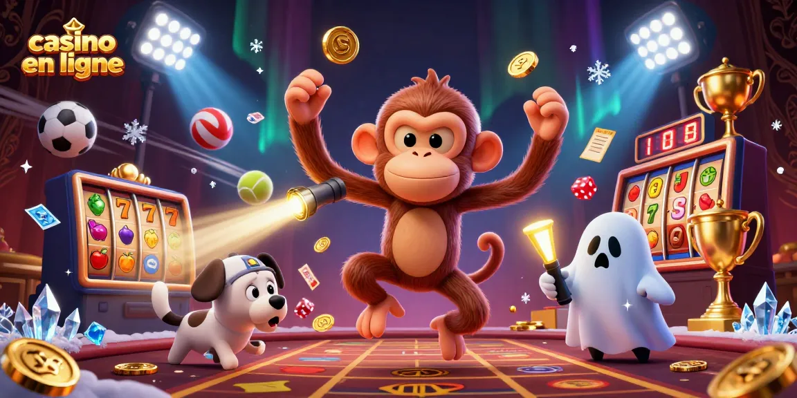 Jouez dans un casino en ligne avec des éléments animés, des jetons et un esprit curieux.
