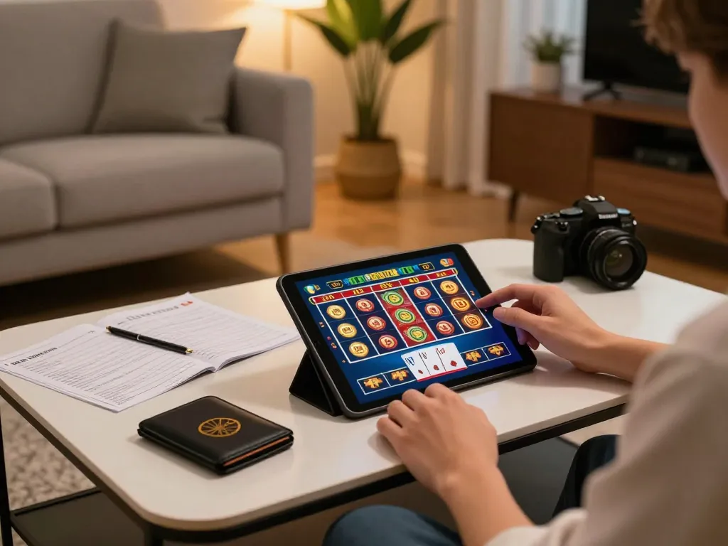 Tham gia game trực tuyến tại nhà, trình bày luckywin trên máy tính bảng với đồ họa sống động và ghi chú chiến lược.