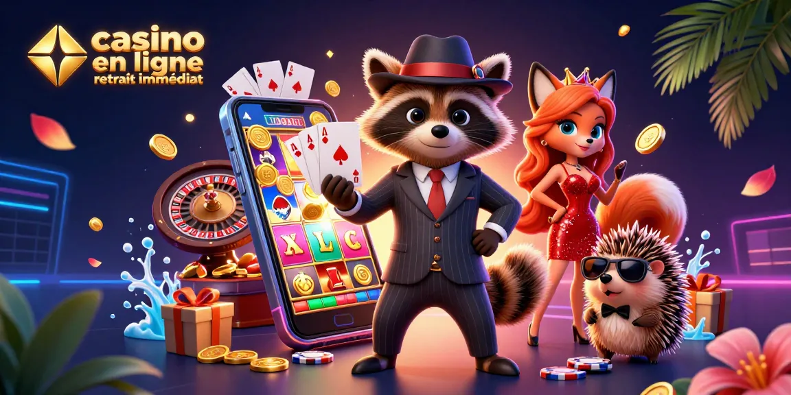 Profitez d'une expérience immersive avec un casino en ligne retrait immédiat et de magnifiques personnages de jeu.