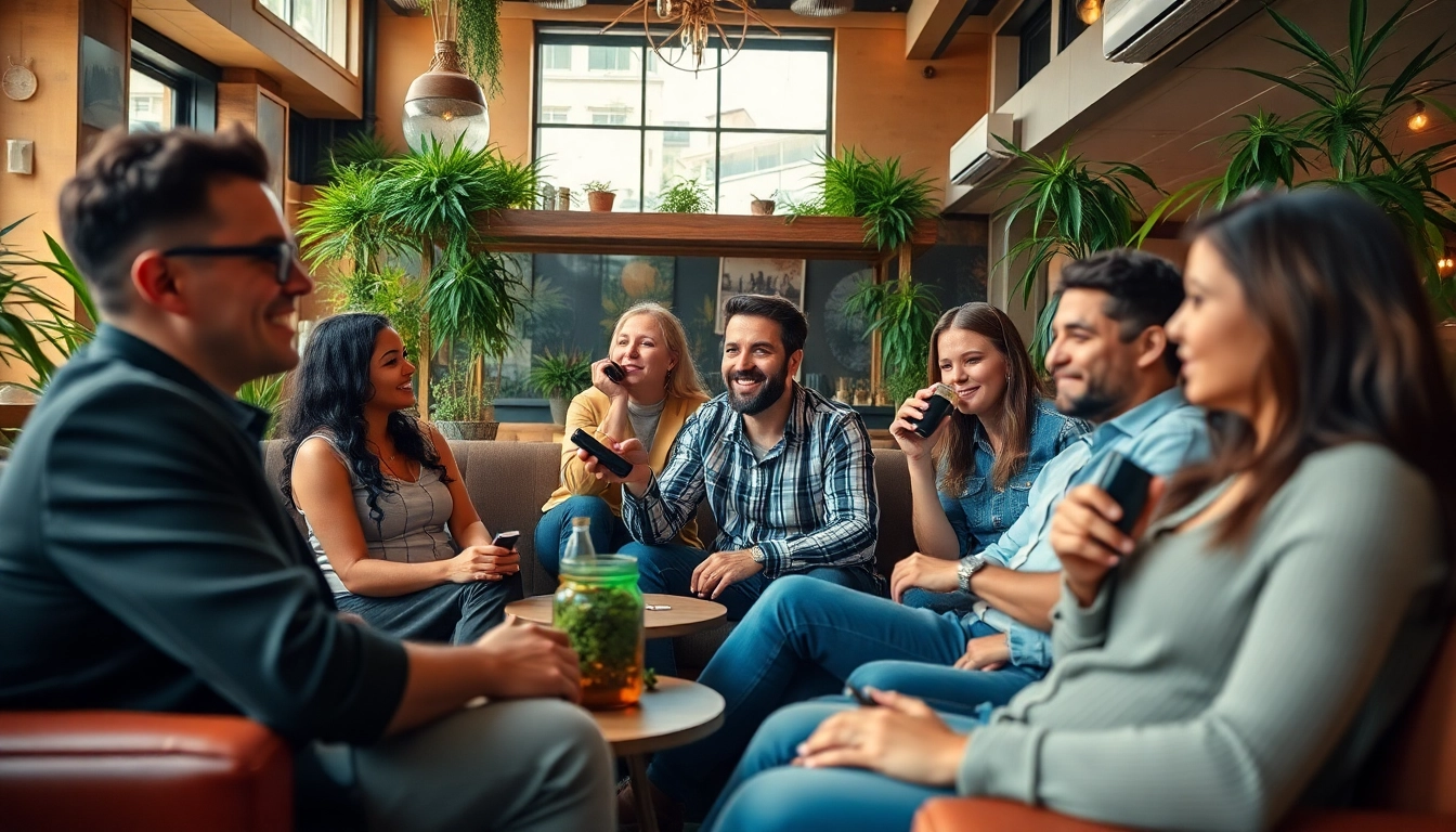 Experience the vibrant ambiance of the Best Cannabis Clubs Madrid showcasing community and enjoyment.