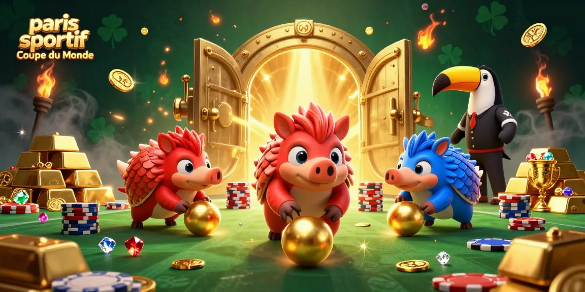 Placer des paris sportif Coupe du Monde lors de matches intenses avec nos pangolins animés.