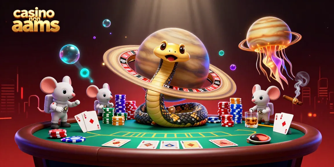 Gioca nel meglio dei casino non AAMS mentre astronauti scommettono su una roulette virtuale.