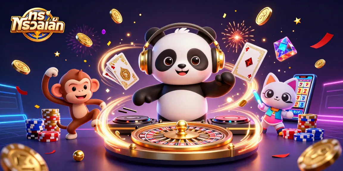 Menangkan dengan تروواليت di kasino dengan DJ panda dan karakter meriah lainnya.