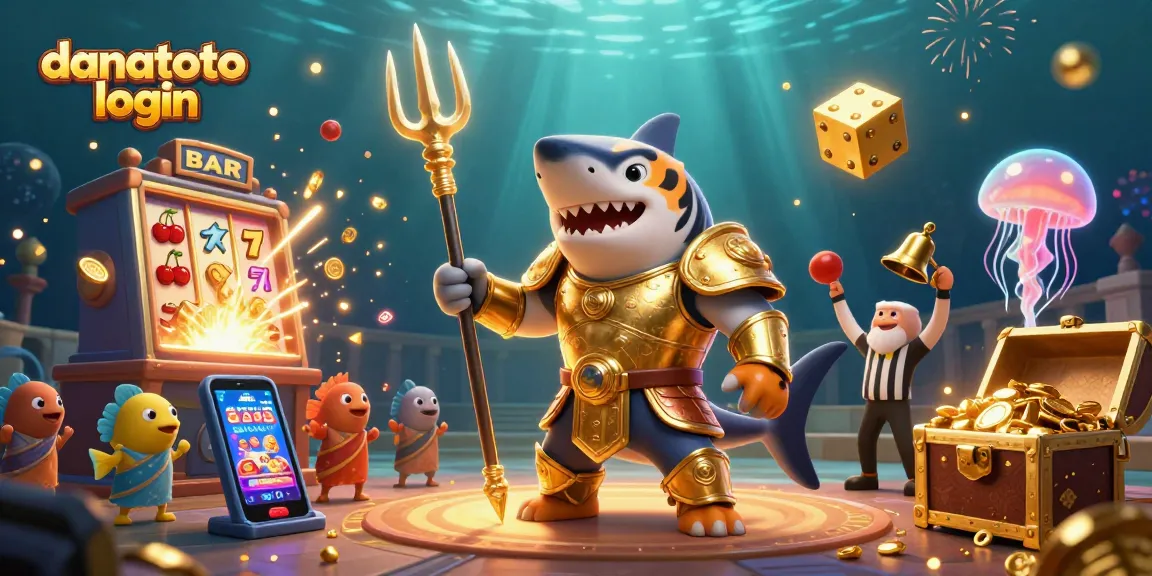 Experience the thrill of danatoto login with vibrant 3D casino elements exploding in a dynamic underwater arena.