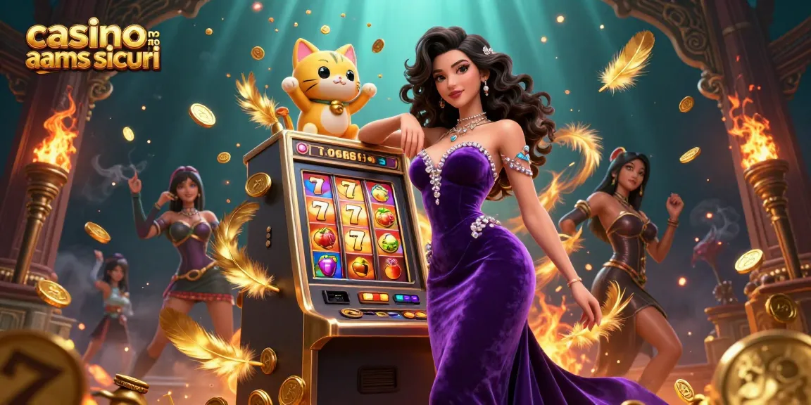 Vivi vittorie entusiasmanti nei casino non AAMS sicuri con immagini vivaci di jackpot e simboli fortunati.