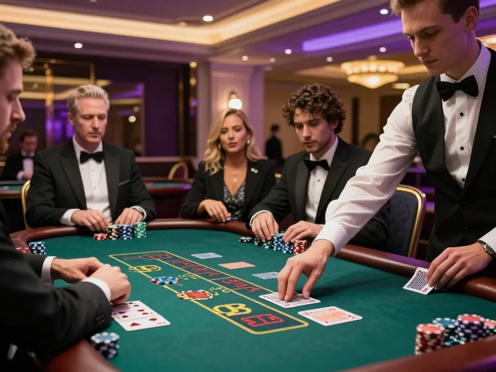 Terlibat dalam aksi blackjack berisiko tinggi di GG Dewa777, menampilkan gameplay kasino yang mendebarkan.