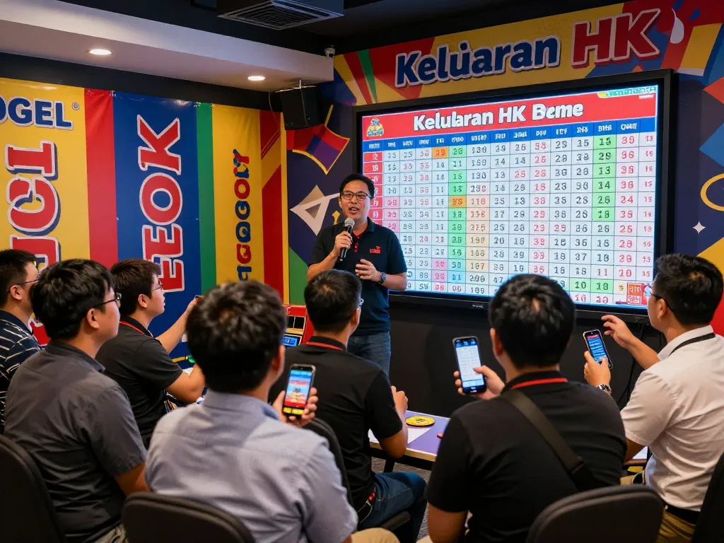 Keluaran HK live draw event showcasing enthusiastic players and colorful displays