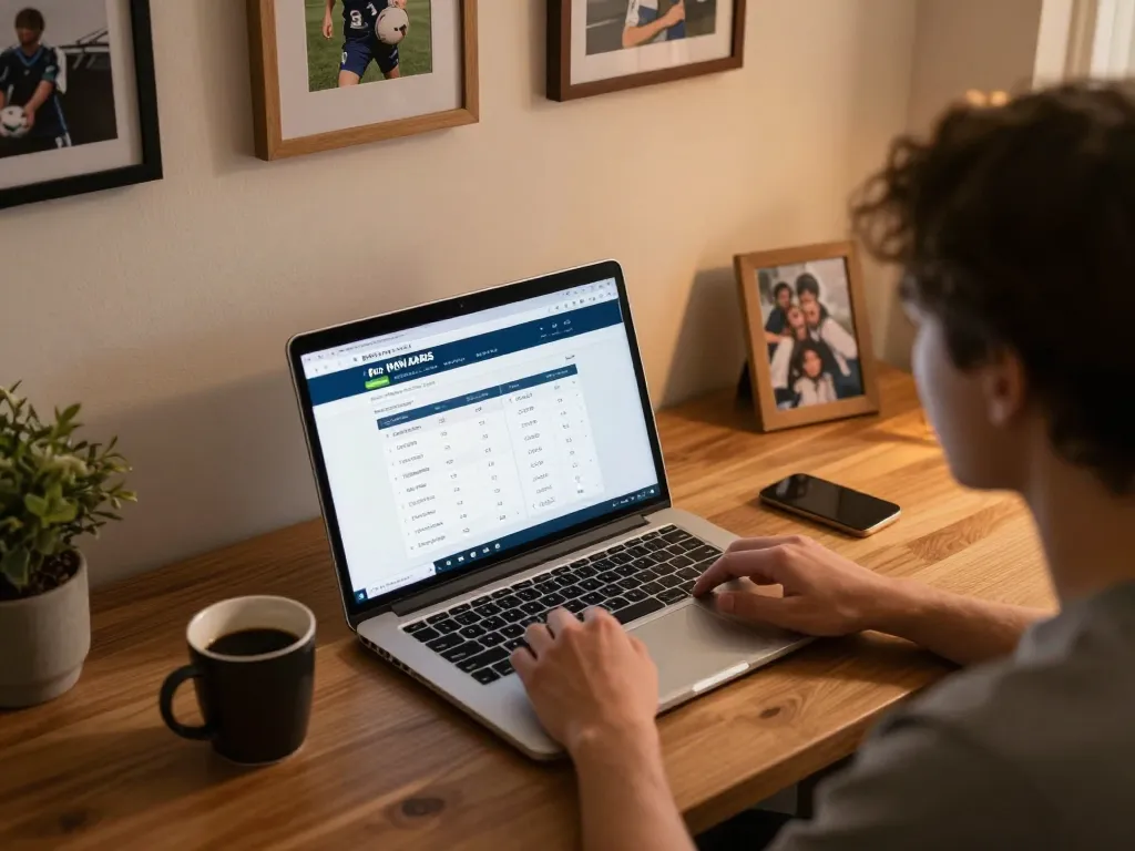 Seduti a casa, interagendo con il sito di scommesse siti non AAMS su laptop, l'atmosfera calda migliora l'esperienza di gioco.