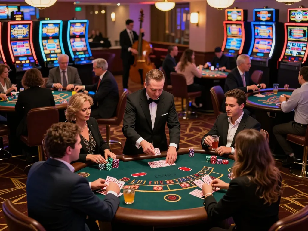 Experience thrilling gameplay with a New York City Personal Injury Lawyer ambiance on a vibrant casino floor.