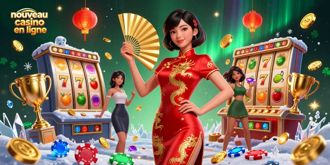 Découvrez l'atmosphère vibrante d'un nouveau casino en ligne avec des rouleaux de machines à sous dynamiques et un joueur confiant.