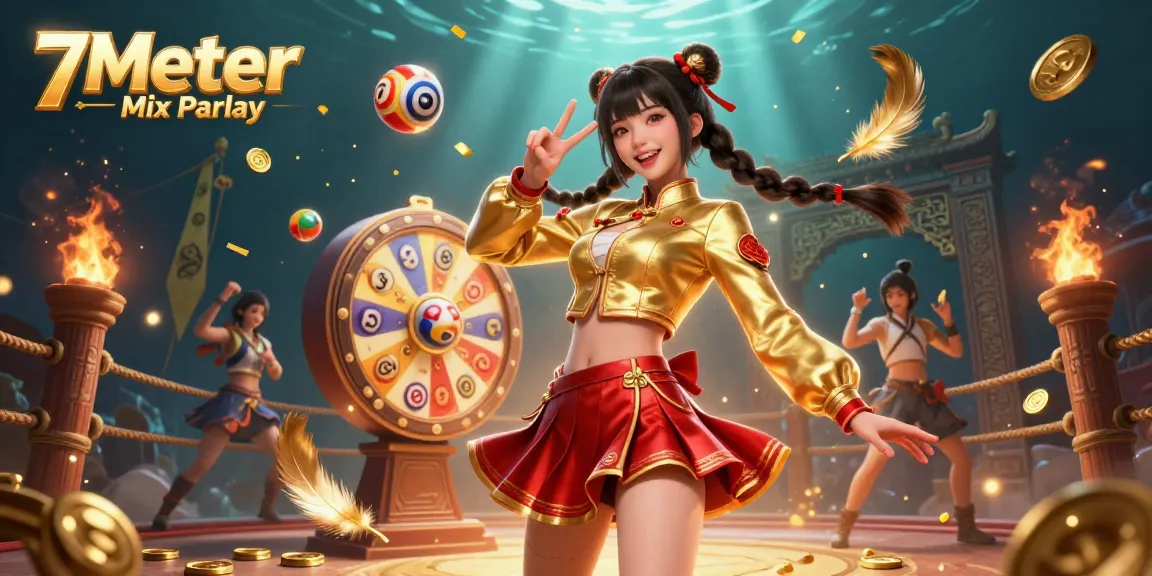 Experience the thrill of sports betting with the vibrant 7Meter Mix Parlay illustration showcasing excitement and strategy.