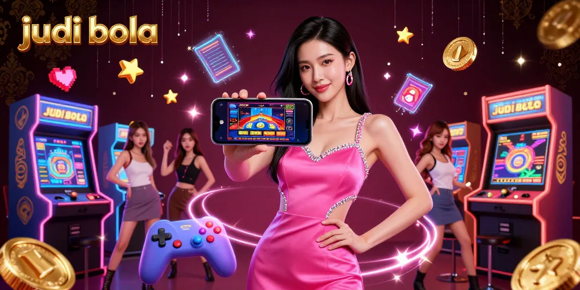 Engage with judi bola excitement through a stunning 3D illustration of an Asian woman enjoying a live dealer game.
