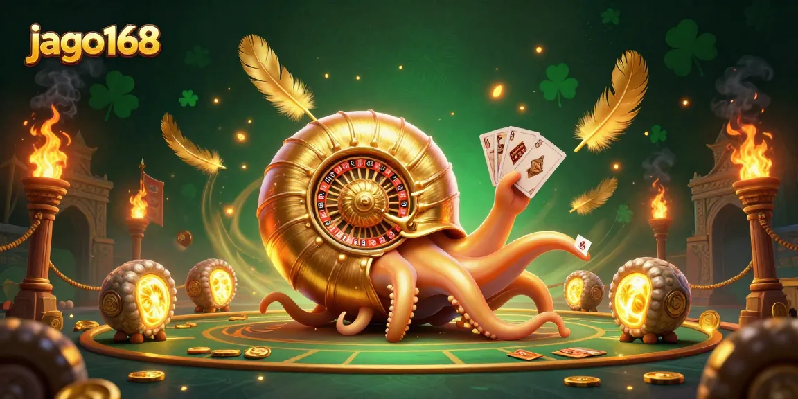 Experience the excitement of jago168 with animated gaming elements in a vibrant casino scene.