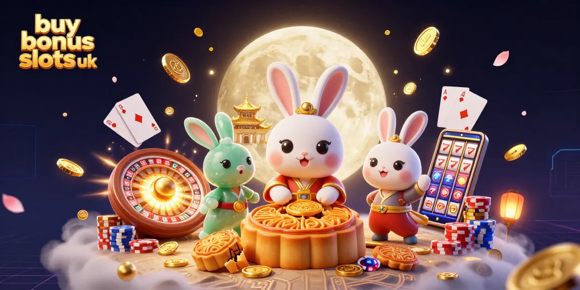 Engage with buy bonus slots uk in a vibrant casino scene featuring playful characters, coins, and premium game elements.