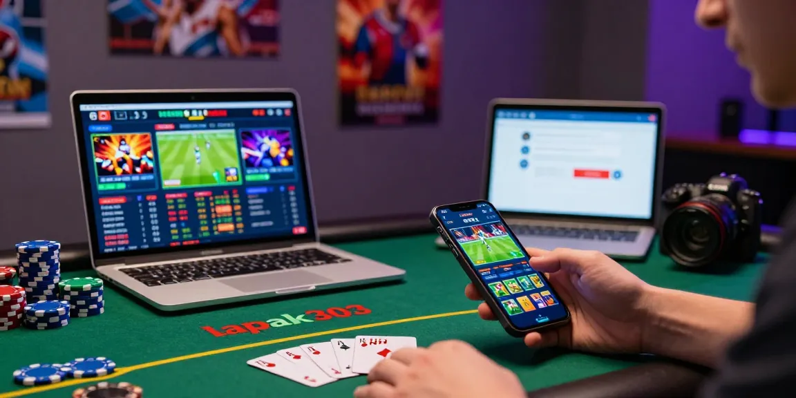 Pengguna lapak303 menikmati pengalaman judi online dengan antarmuka taruhan sepak bola di smartphone.