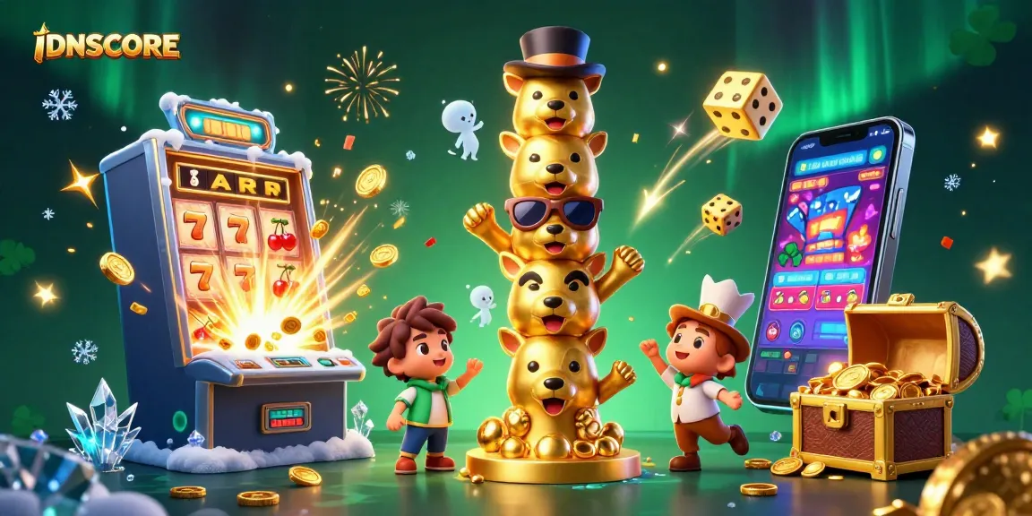 IDNSCORE delivers an exhilarating online gambling experience with exciting slot elements and vibrant casino visuals.