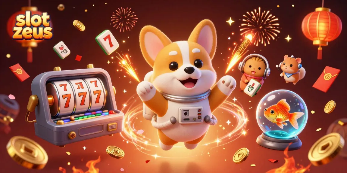 Experience thrilling wins with slot zeus as a playful astronaut corgi navigates a cosmic casino.