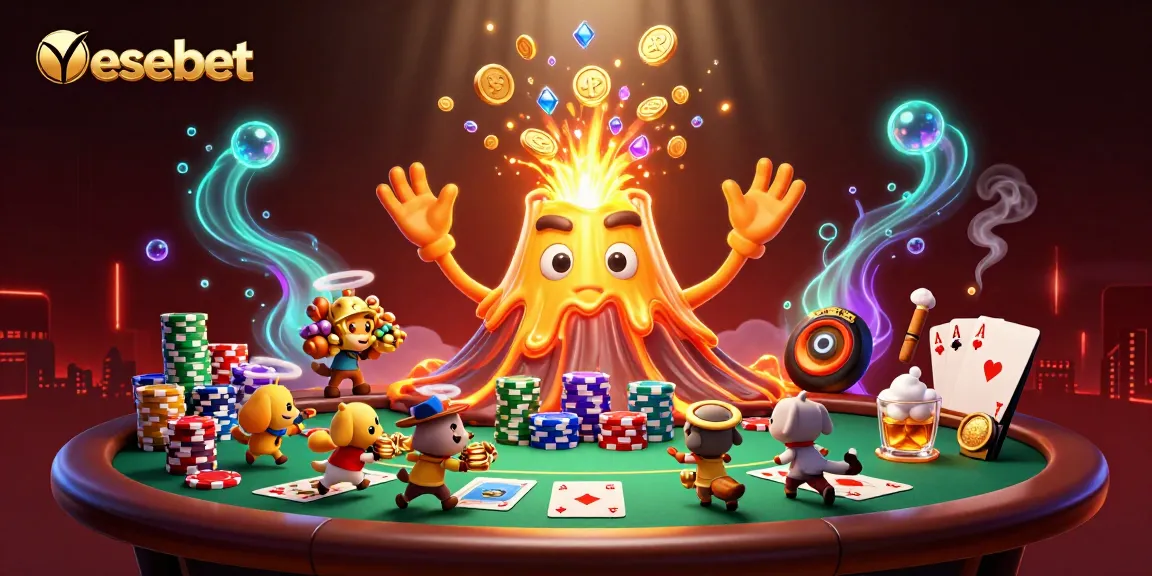 Experience thrilling gambling with essebet in this vibrant 3D casino scene showcasing treasure and excitement.