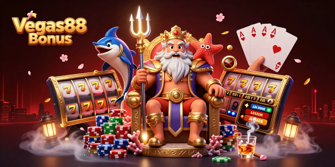 Experience thrilling Vegas88 Bonus spins with vibrant slot reels and captivating characters.