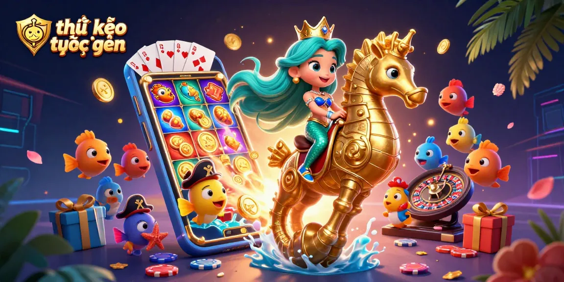 Experience tỷ lệ kèo trực tuyến with a vibrant scene featuring colorful characters and casino-themed elements.
