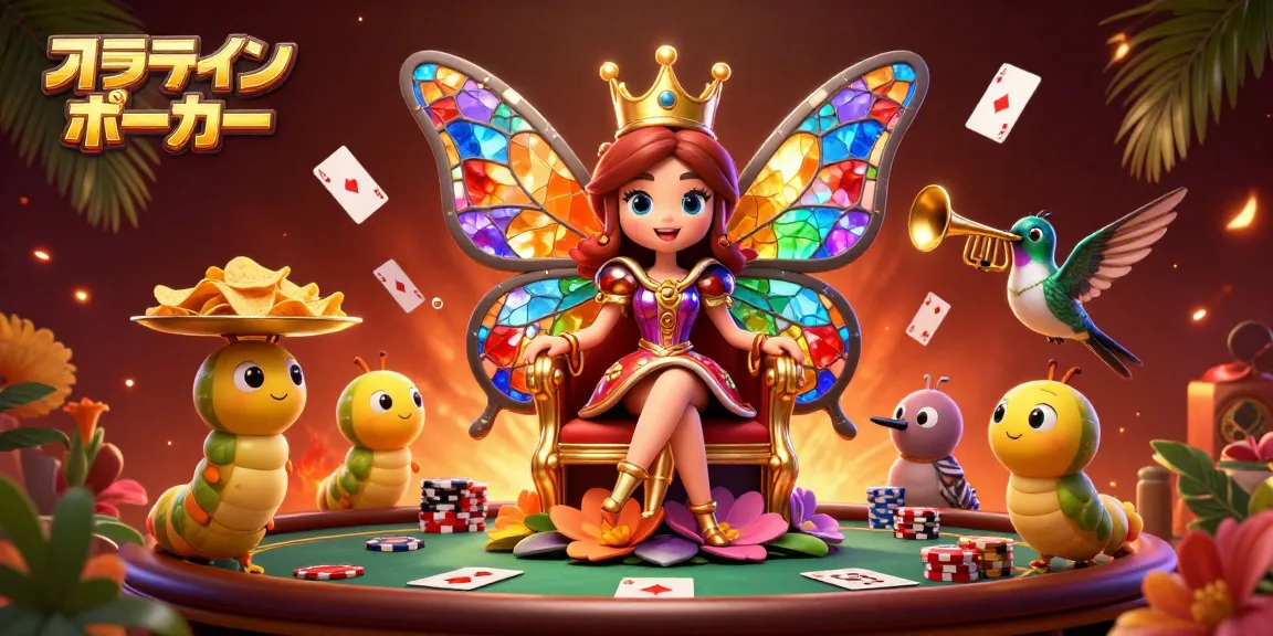 オンラインポーカーで楽しむカーニバルのようなカードゲームシーン