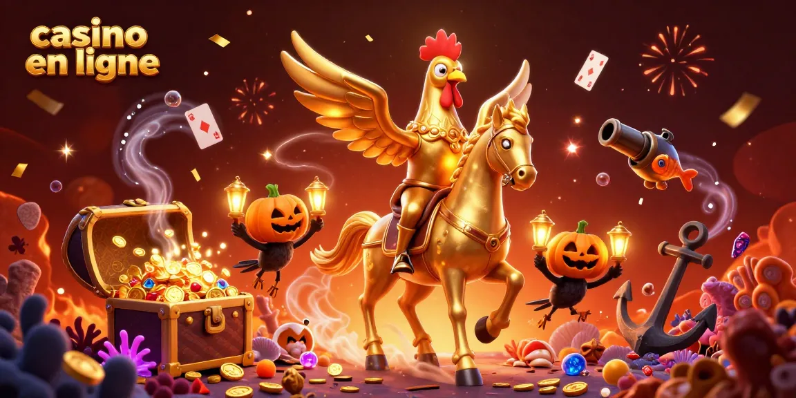 Jouez sur un casino en ligne avec une scène festive de gains et de divertissement.