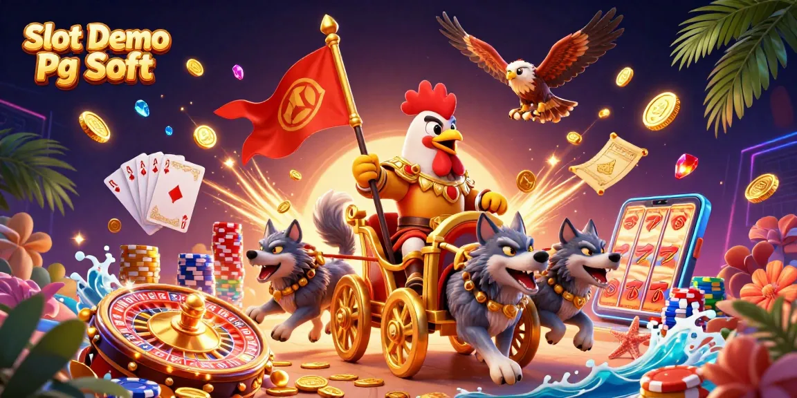 Spin the "Slot Demo Pg Soft" reels for chance at winning big with vibrant casino graphics.