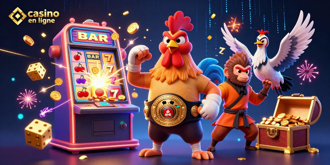 Faites vivre l'expérience du casino en ligne avec une illustration dynamique pleine de détails et de personnages fascinants.