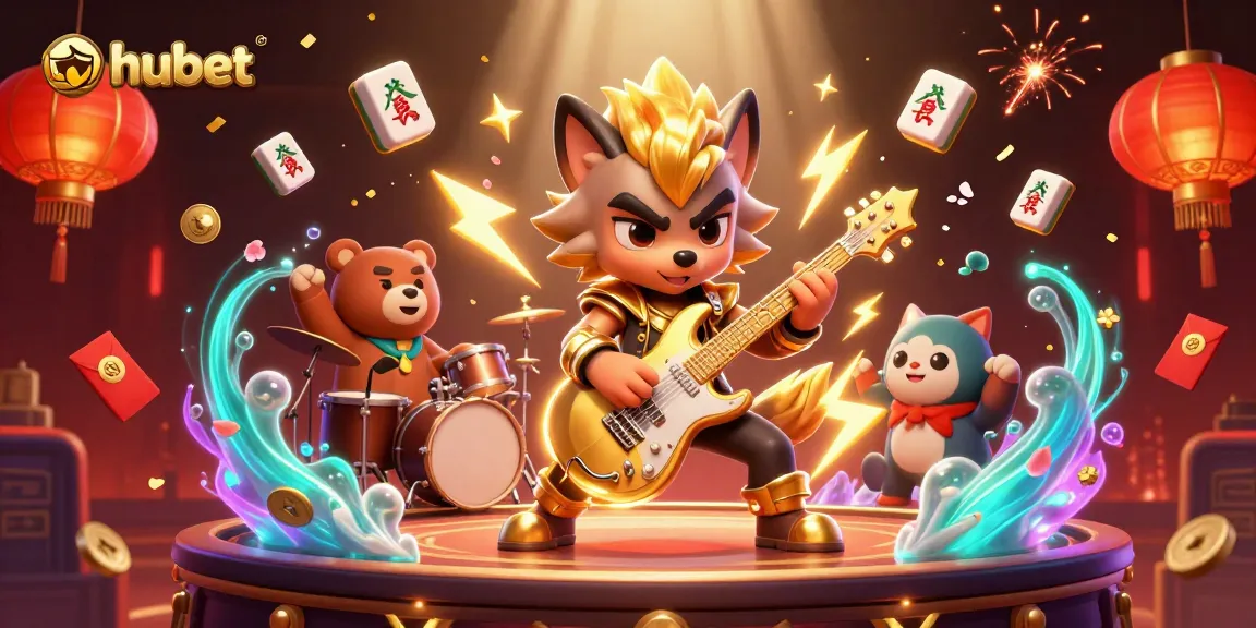 Experience the thrill of hubet's vibrant casino scene with lively characters and dynamic elements.