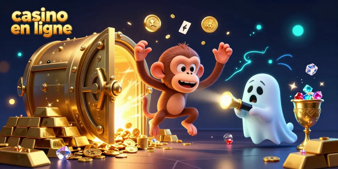 Plonger dans l'univers des casinos en ligne avec un singe poltergeist et un chiot chasseur de fantômes.