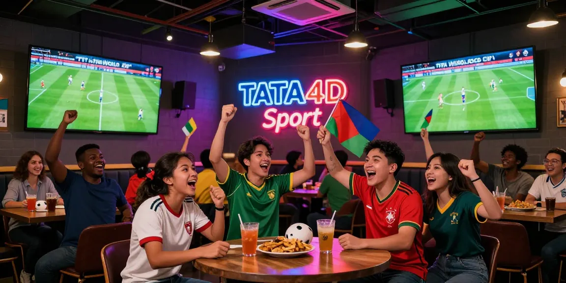 Penggemar menonton siaran langsung Piala Dunia FIFA 2026 di TATA4D Sport dengan antusiasme tinggi dan suasana ramai.