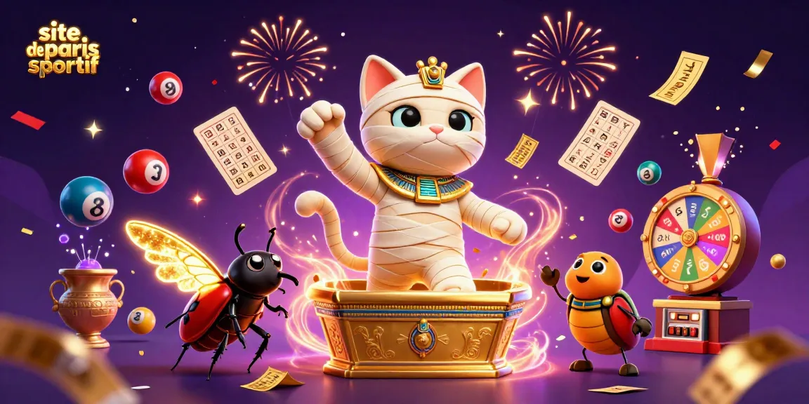 Visez le succès avec site de paris sportif dans une illustration vibrante d'un casino égyptien.