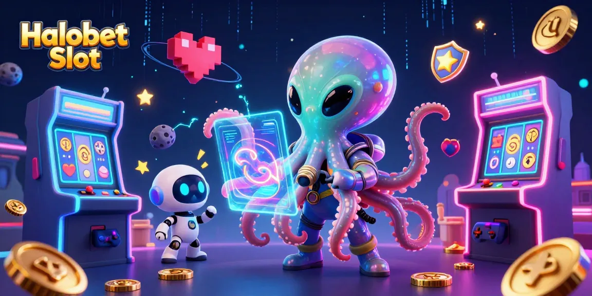 Halobet Slot menghadirkan pengalaman bermain slot online seru dengan elemen menarik dan simbol slot berputar.
