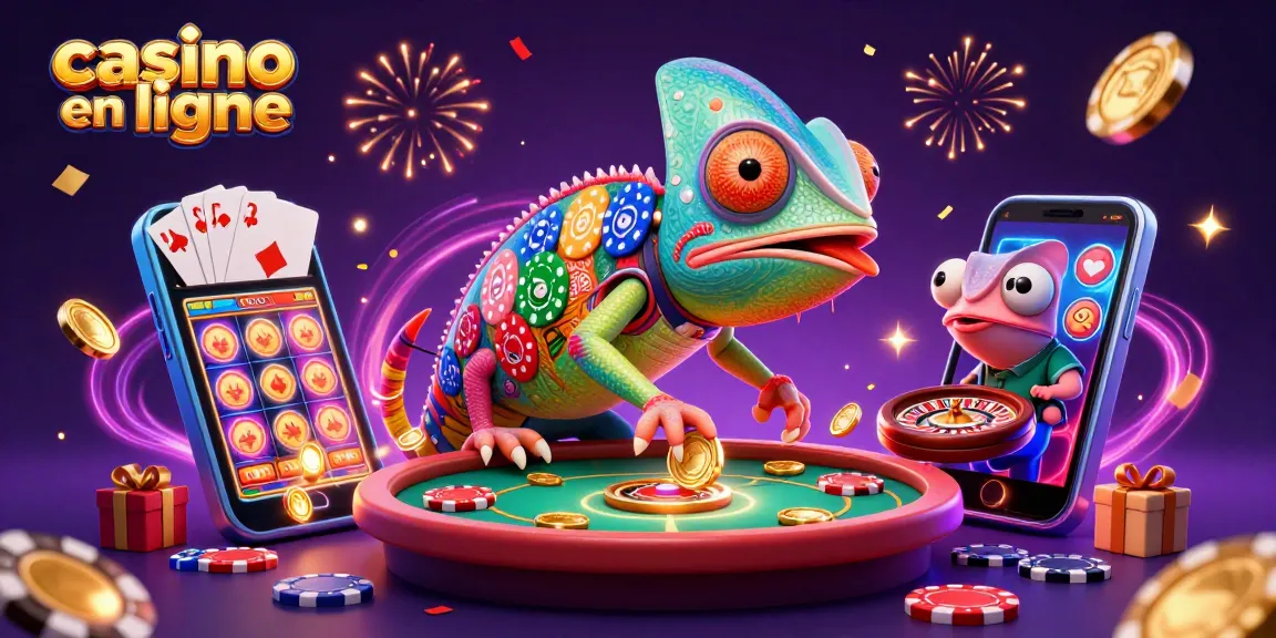 Vivez l'expérience d'un casino en ligne avec un caméléon captivant et des jeux excitants.