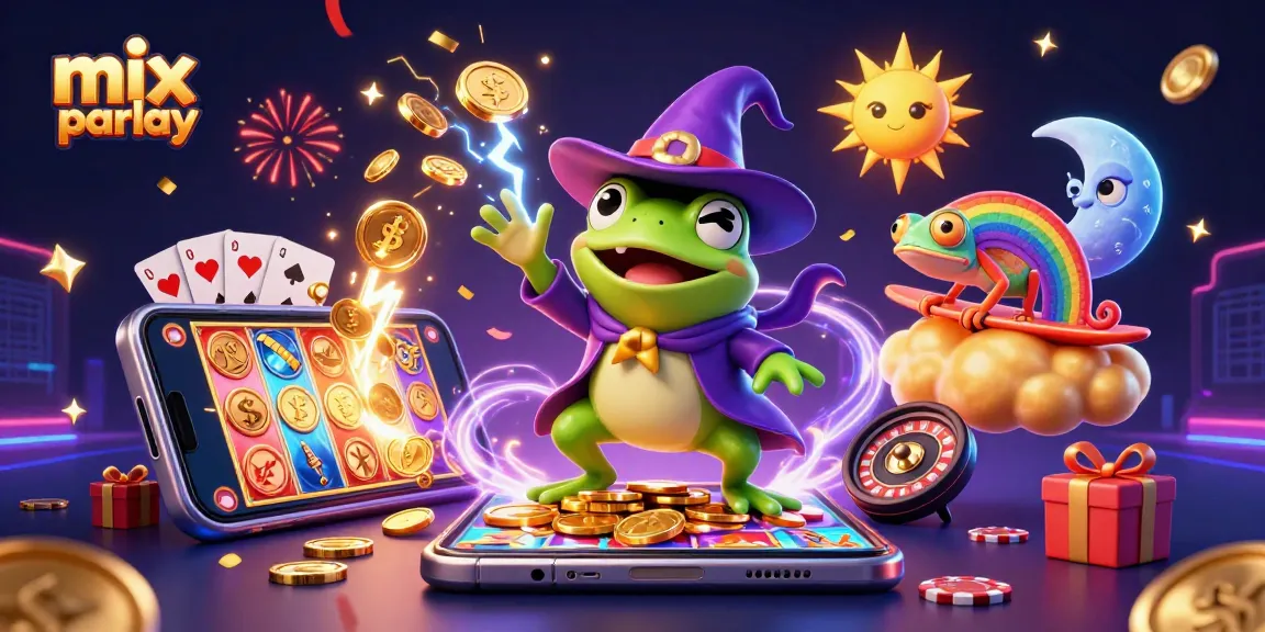 Menggandakan kemenangan dengan mix parlay dalam suasana permainan kasino yang meriah dan penuh energi.