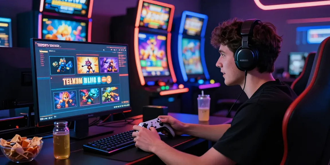 Exciting gaming experience on TEMPOTOTO platform with vibrant graphics and a focused player.