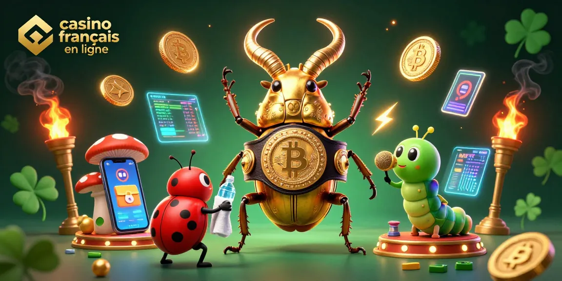 Combat palpitant au casino français en ligne avec un scarabée et un combattant vibrant