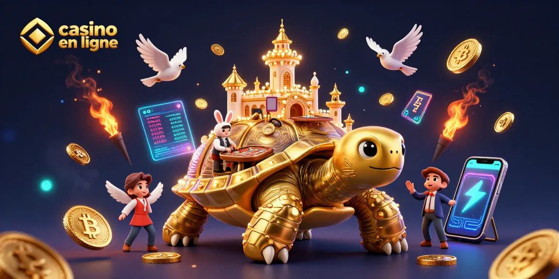 Plongez dans l'univers du casino en ligne avec une illustration captivante d'un monde ludique