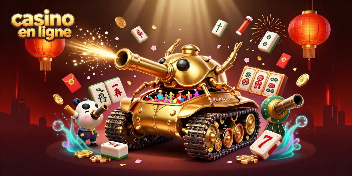 Le jeu s'enflamme dans ce casino en ligne à bord d'un char à scarabée doré sur fond festif.