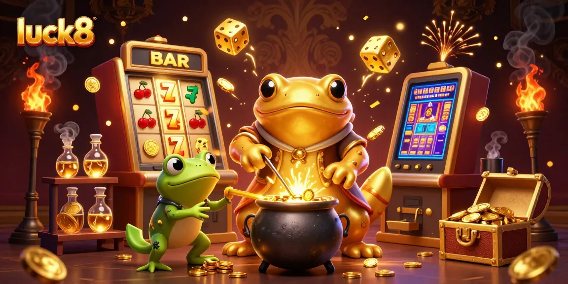 Play exciting games at luck8 with a magical scene of golden transformations and abundant winnings.