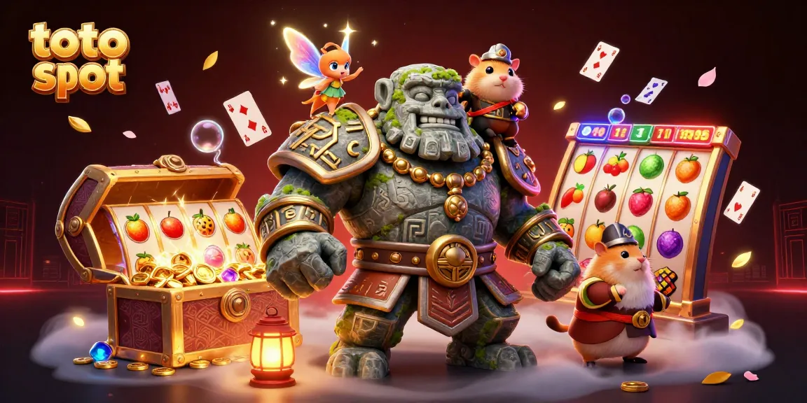 Menggoda pemain dengan kekayaan dari toto slot, golem penjaga, dan harta karun mengelilinginya