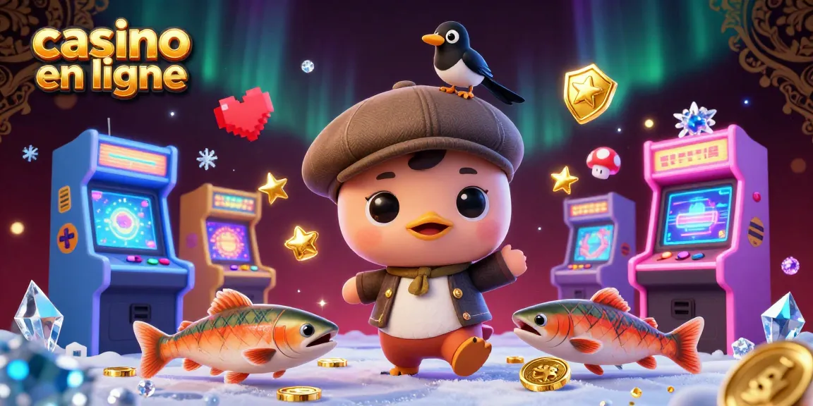 Explorez le casino en ligne avec Nessie et ses amis, plongés dans l'excitation des jeux 3D.