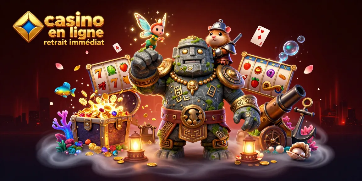 Jouez dans un casino en ligne retrait immédiat avec des héros fantastiques et des trésors éclatants.