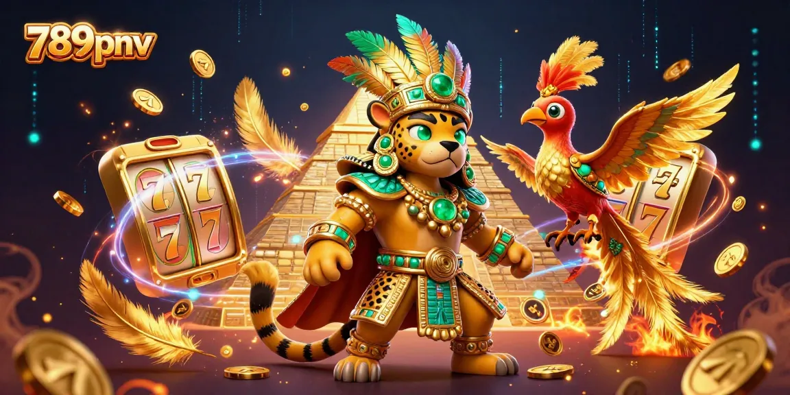 Engage in thrilling online gaming at 789pnv with vibrant 3D casino illustrations showcasing slots and jackpot excitement.